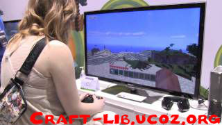 Видео геймплея Minecraft на XBox 360